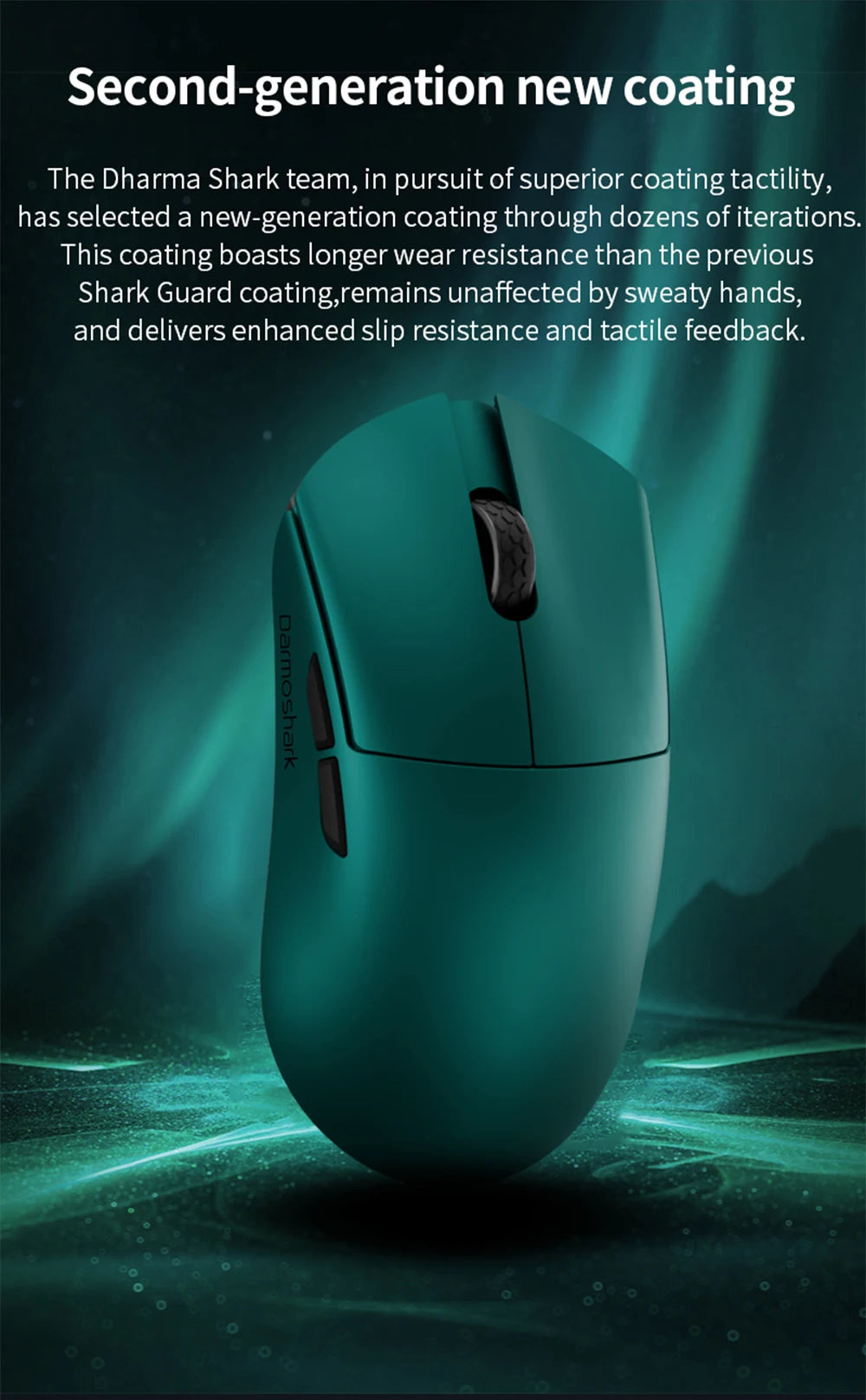 Souris gaming sans fil Darmoshark M3 V2 Tri-Mode 8K, capteur PAW3395, 26K DPI – Souris gaming ultra-légère pour PC et ordinateur portable