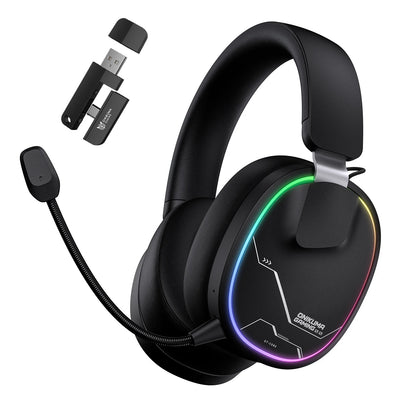 ONIKUMA GT808 Wireless Gaming Headset with 45dB Active Noise Cancelling, Hi-Res Audio, 2.4GHz, Bluetooth 5.3, Wired, 60H Battery for PC, PS5 & Switch