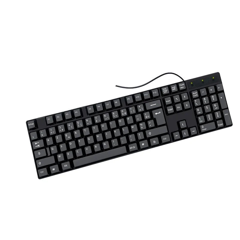Multilingual USB Wired 104 Keys Gaming Keyboard – Spanish French Russian Arabic English Keyboard for PC & Desktop Computer