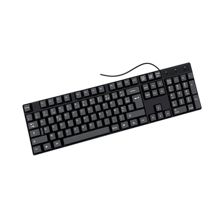Multilingual USB Wired 104 Keys Gaming Keyboard – Spanish French Russian Arabic English Keyboard for PC & Desktop Computer