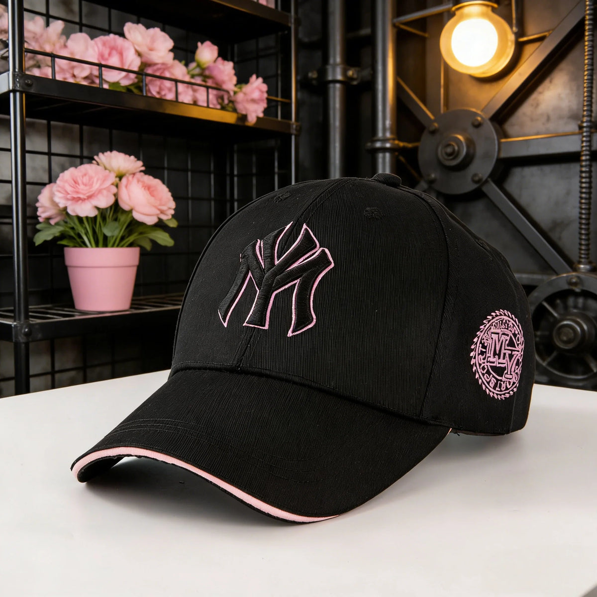 Moderne baseballkasket: Giv dit udendørslook et løft! Med klassiske New York-logoer og retro-badges er den både moderigtig
