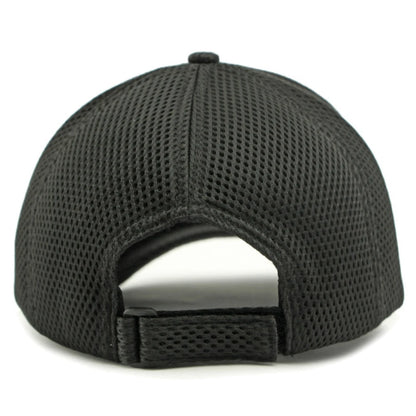 HT4828 Casquette de baseball à visière courte de 5 cm pour homme, 6 panneaux, en maille respirante, style « trucker », pour hommes et femmes, unie, à fermeture à pression