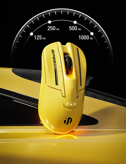 INPHIC Super Racing Car Series Wireless Bluetooth Gaming Mouse, 12800 DPI Rechargeable RGB Gaming Mouse with Battery Display, Customizable Wireless Mouse