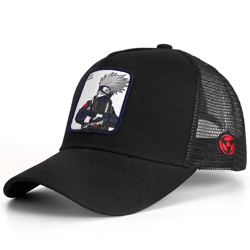 Baseballová čepice Naruto Snapback Uchiha Itachi Anime Styles – čepice pro muže i ženy, hip hop, pro tatínky, nastavitelná síťovaná čepice, trucker čepice