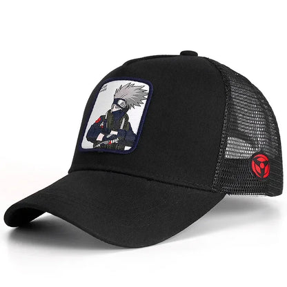 Baseballová čepice Naruto Snapback Uchiha Itachi Anime Styles – čepice pro muže i ženy, hip hop, pro tatínky, nastavitelná síťovaná čepice, trucker čepice