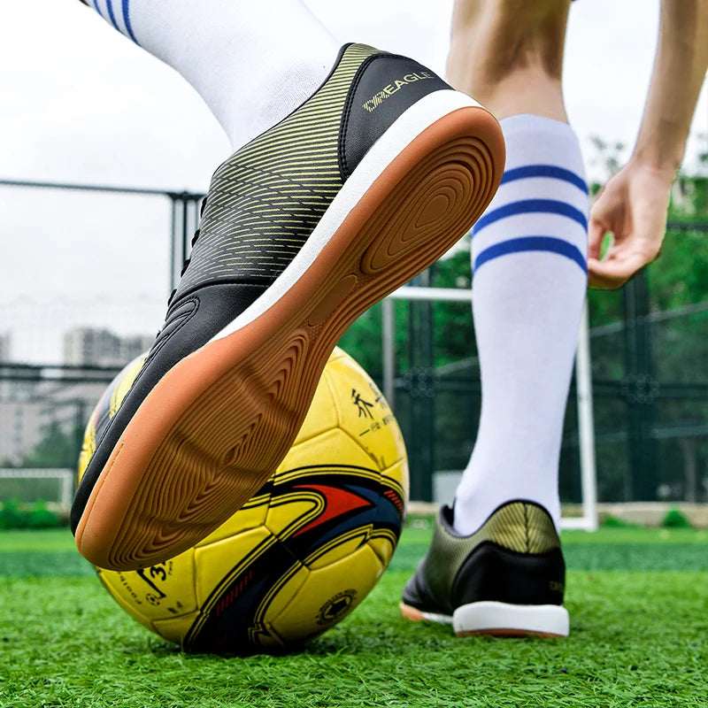 Scarpe da calcio indoor da uomo, scarpe da futsal professionali, scarpe da calcio da uomo antiscivolo, scarpe da calcio originali per campi in dura, Chuteira Society Futebol