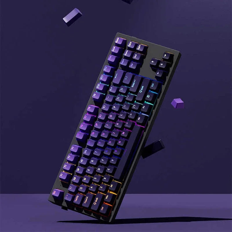 133+ Tasten OEM-Profil Gradient-Keycaps für mechanische Gaming-Tastatur mit Cherry MX Switch, PBT, hintergrundbeleuchtet, RGB-Keycap, ISO-Layout Keycaps