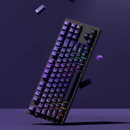 133+ Tasten OEM-Profil Gradient-Keycaps für mechanische Gaming-Tastatur mit Cherry MX Switch, PBT, hintergrundbeleuchtet, RGB-Keycap, ISO-Layout Keycaps