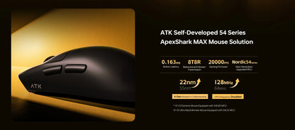ATK Blazing Sky X1 V2 Ultimate Dual Mode -langaton hiiri, kevyt PAW3950 Ultra Dual 8K HZ, matala viive, mukautettu ergonominen hiiri