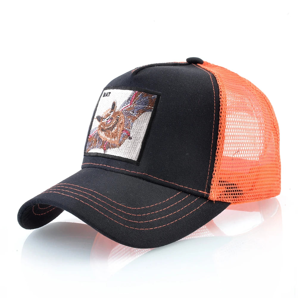 Streetwear Trucker Caps With Scorpion Patch Men's Snapback Hip Hop Baseball Cap For Women Four Seasons Fashion Casquette Hats