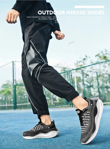 Nieuwe hardloopschoenen voor heren, sportief en casual, luxe modieuze sneakers, lichtgewicht, ademend, comfortabel voor joggen en wandelen