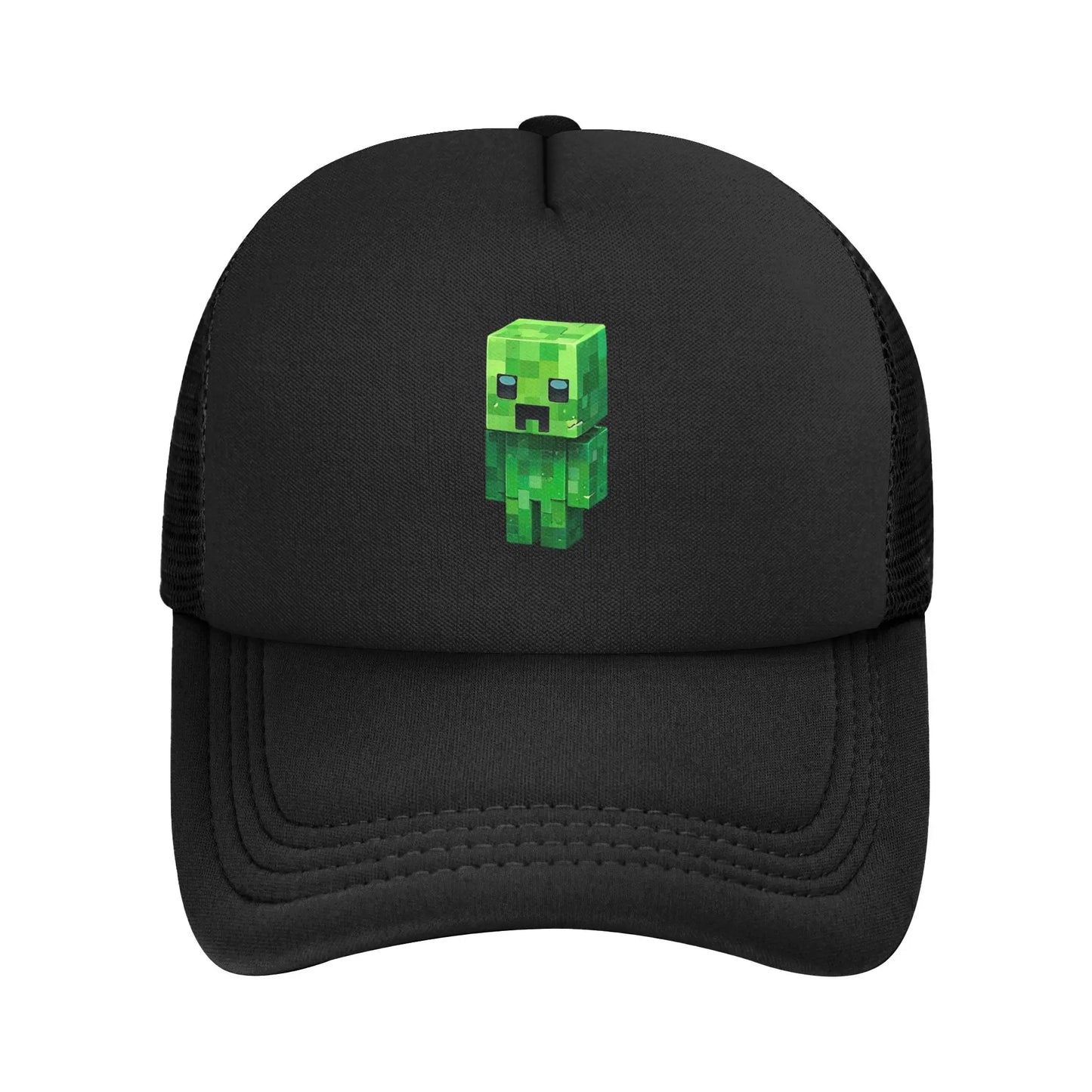 Adult Creepers Zombie Hostile Mob Character Trucker Cap Mesh Baseball Caps Polyester Hat Sun Caps Adjustable Golf Hats Summer