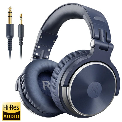 OneOdio Professional DJ Headphones Over-Ear Studio Monitor Headset with Microphone, HiFi Wired Bass Gaming Headphones for PC, Phone, PS4 & Xbox