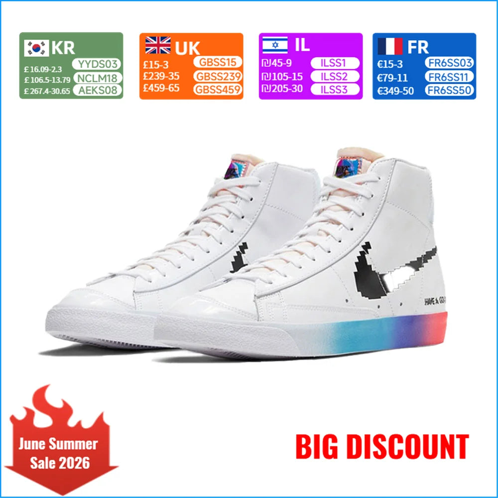 Nike Blazer sneakers i klassisk retro-design – holdbar komfort til afslappet hverdagsbrug DC3280-101