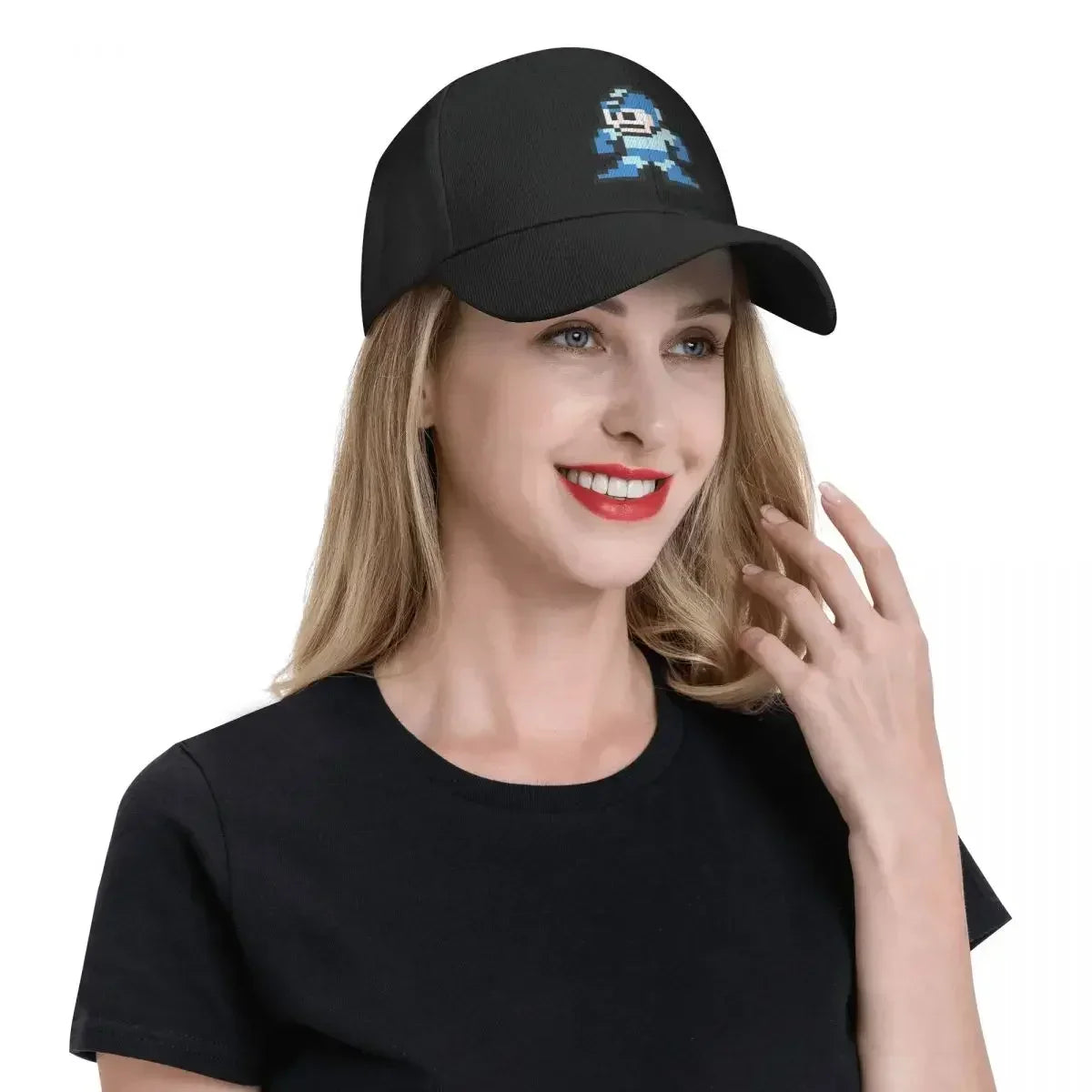 Megaman 8-bits baseballpet, zomerhoed, strandhoed, heren, golfkleding, dames