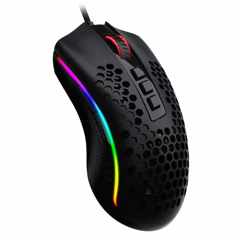 Redragon M808 Storm Lightweight RGB Gaming Mouse, Wired USB Gaming Mouse with 12,400 DPI Optical Sensor, 7 Programmable Buttons for PC Gaming