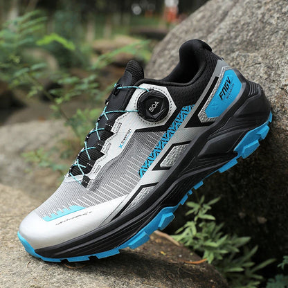 Chaussures de randonnée en plein air élégantes pour hommes, baskets de Trekking résistantes avec doublure chaude en peluche pour l'hiver