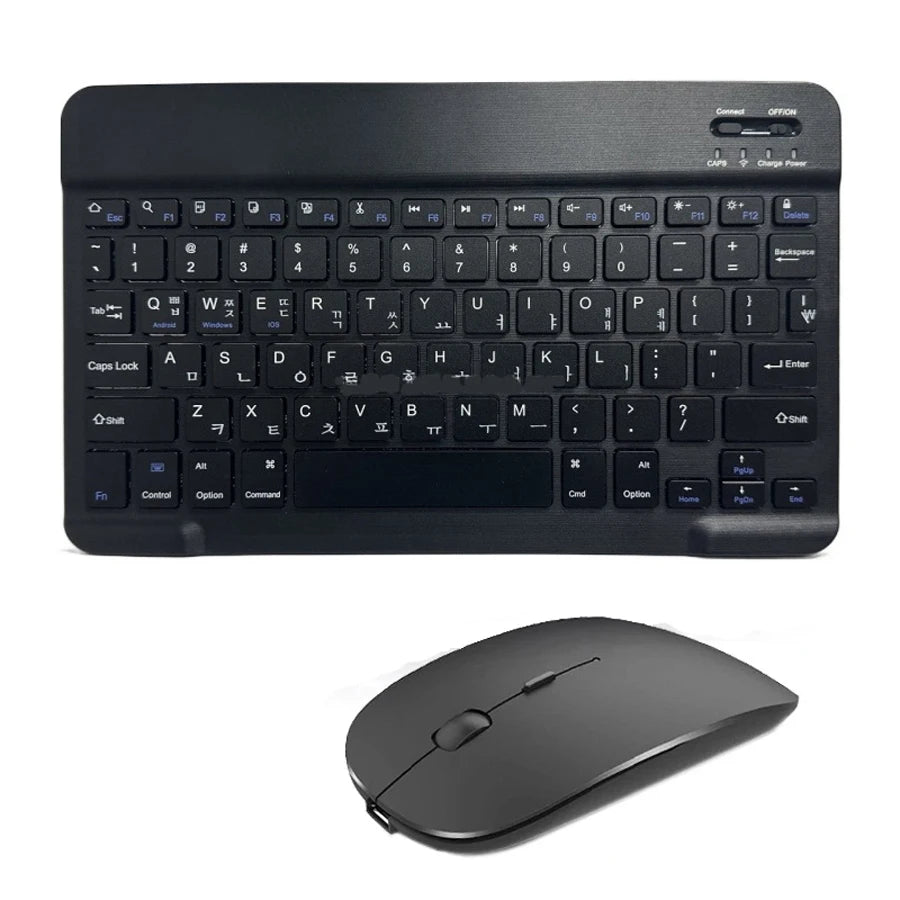 Wireless Keyboard Spanish French Azerty Russian Korean With N Mini Bluetooth For iPad Mac Tablet PC Phone Cell Laptop And Mouse