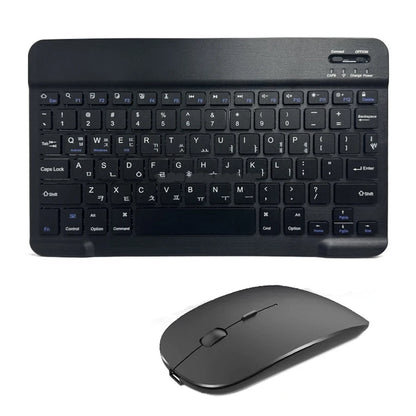 Wireless Keyboard Spanish French Azerty Russian Korean With N Mini Bluetooth For iPad Mac Tablet PC Phone Cell Laptop And Mouse
