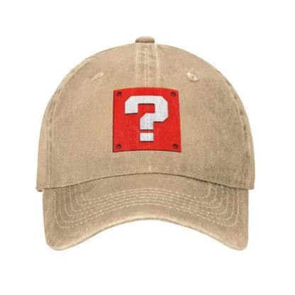 Módní kreslená hra s otázkami – kšiltovka s blokem, baseballová čepice, dámská, pánská, nastavitelná, unisex, bavlněná, „Dad Hat“, sportovní kšiltovky typu snapback