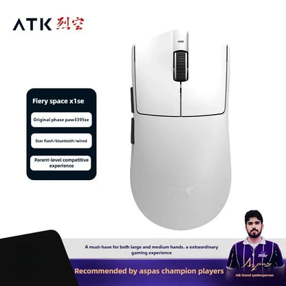 ATK X1 SE Wireless Gaming Mouse 26K DPI PAW3395 Sensor, Lightweight 2.4GHz Gaming Mouse for PC & Mac