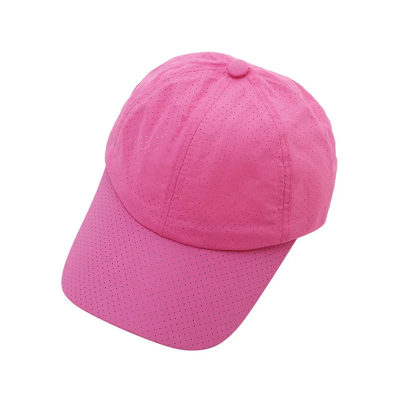 Snel drogende zonnepet voor dames, casual sportpet voor heren, grote maat baseballpet, 60-65 cm, verstelbare zonneklep, pet met klep