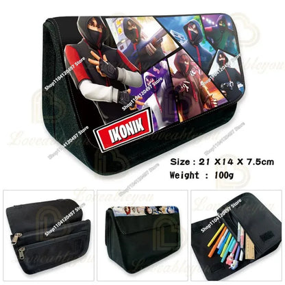 Fortnite Battle Royale Pencil Case for Kids Cartoon Stationery Storage Pen Box School Supplies Birthday Gift
