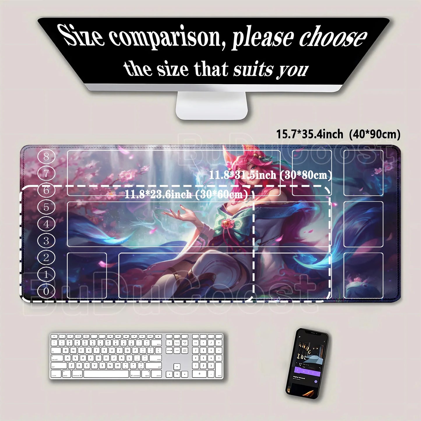 HD Printing playmat League of Mouse Pad Legends Riftbound Series TCG LOL Card 600x350mm office Stitched Edge Board Game Desk Mat