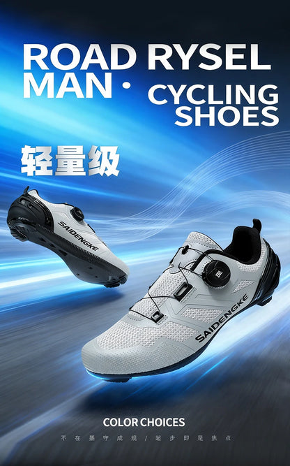 Zapatillas de ciclismo unisex nuevas, profesionales, ligeras, de lujo, originales, de carretera, de goma, para MTB, de competición, de moda, para bicicleta urbana y deportes callejeros