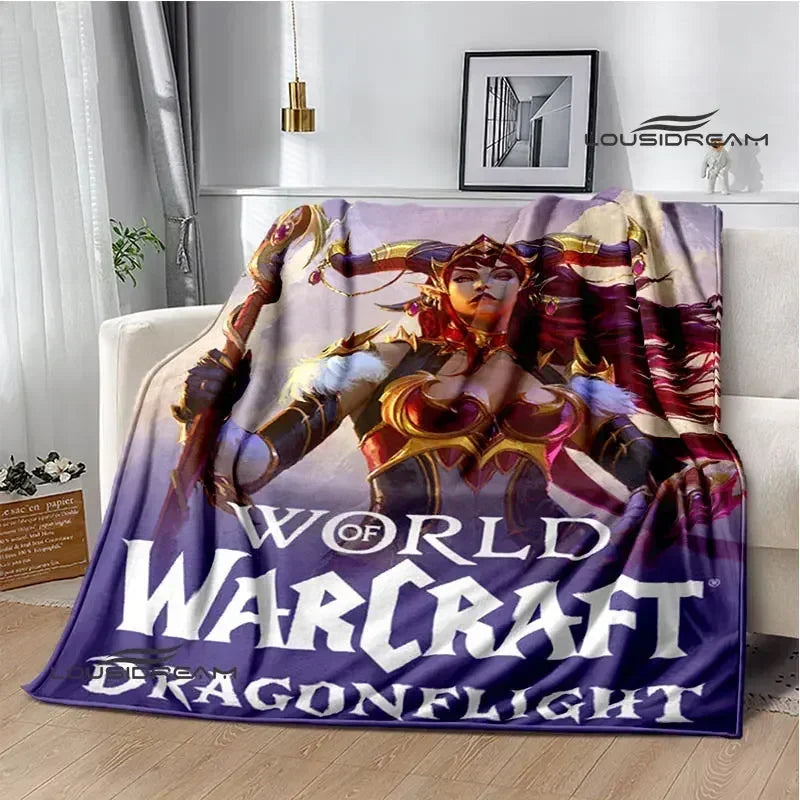Game World of Warcraft Printed Blanket Picnic blanket Warm Flannel blankets Home bed linings blankets for beds Birthday Gift