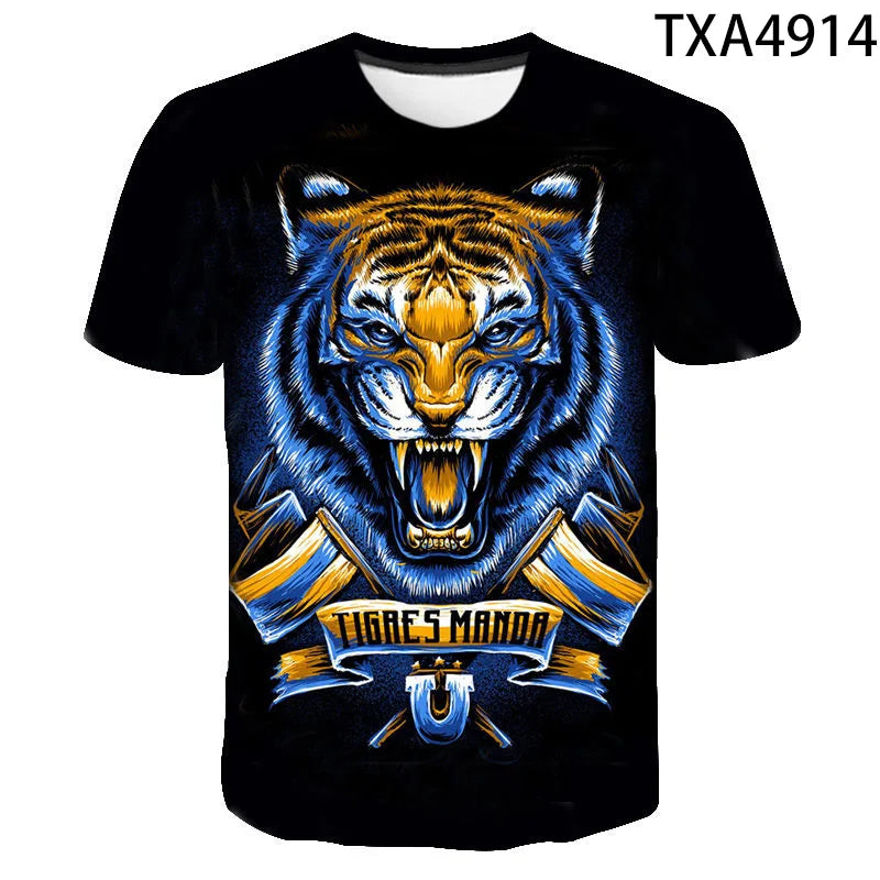 2020 New Tiger 3D T Shirt Men Women Children Summer Fashion Short Sleeve Printed Animal T-Shirt Cool Tops Tees Boy Girl Clothing