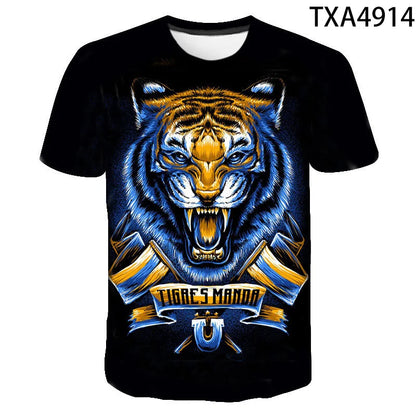 2020 New Tiger 3D T Shirt Men Women Children Summer Fashion Short Sleeve Printed Animal T-Shirt Cool Tops Tees Boy Girl Clothing