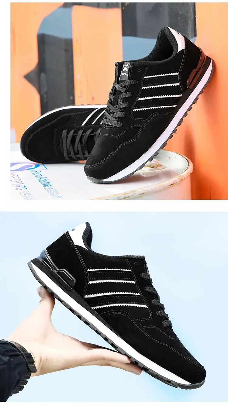 2025 New High Quality Men's Sneakers Leather Casual Shoes Autumn Breathable Men Shoes Male Flat Shoe Men's Casual Shoes