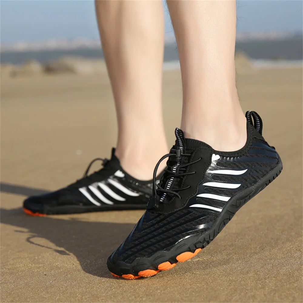 Unisex Quick Dry Water Shoes Men Women Colorful Beach Swimming Surfing Seaside Aqua Shoes Couple Barefoot Upstream Sneakers