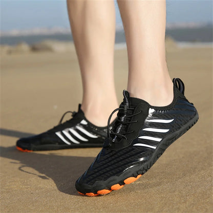 Unisex Quick Dry Water Shoes Men Women Colorful Beach Swimming Surfing Seaside Aqua Shoes Couple Barefoot Upstream Sneakers
