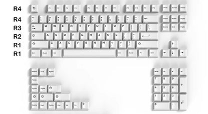121 Keys Aifei WOB BOW Keycaps White Black ABS Double Shot Cherry Profile Custom Mechanical Keyboard Anne Pro 2 AULA F75 Ajazz