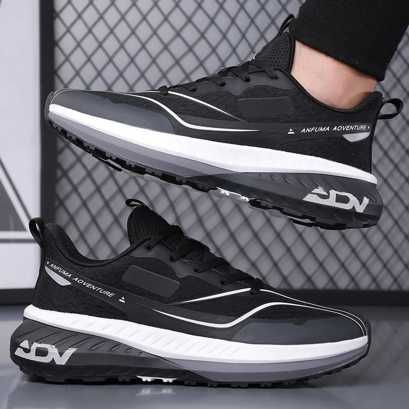 Chaussures de marche pour homme, outdoor, antidérapantes, de bonne qualité, tendance, plates, résistantes à l'usure, respirantes, baskets décontractées, sportives, chaussures de course pour homme