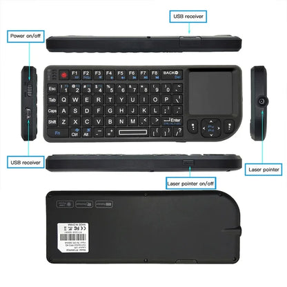 A8 Mini Wireless Keyboard 2.4G RF Backlit Touchpad Russian English Keyboard For MacBook iPad PC Tablet USBRechargeable Air Mouse