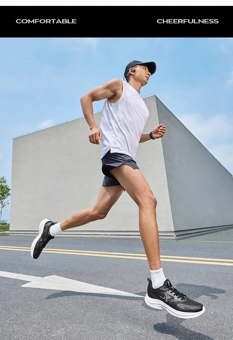 XTEP Running Shoes Men's 2025 Summer Mesh Breathable Comfortable Wear-Resistant Sports Shoes Commuting Casual Shoes 875319110025
