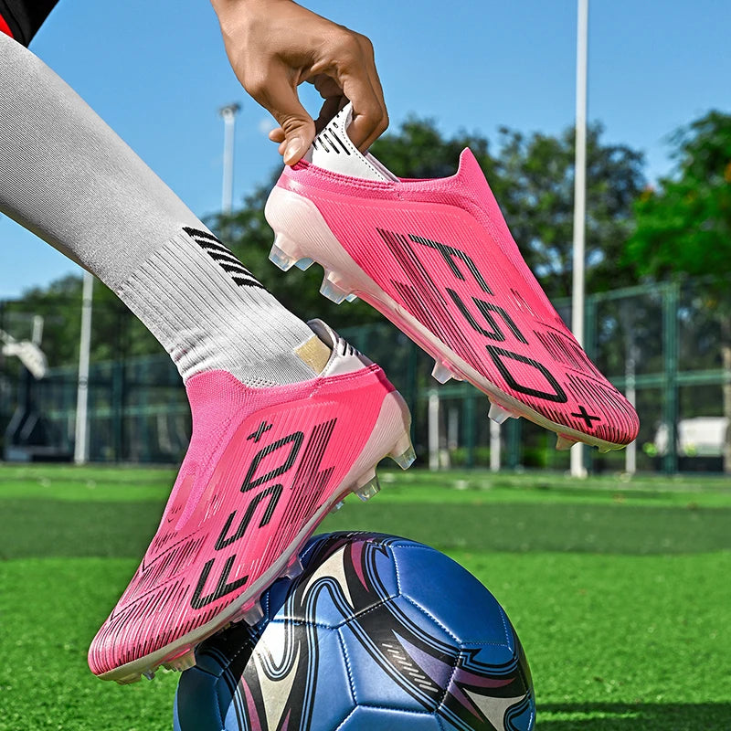 Chaussures de football F50 pour hommes, crampons d'entraînement rapides, chaussures de football antidérapantes pour extérieur, Chuteira Campo 35-45