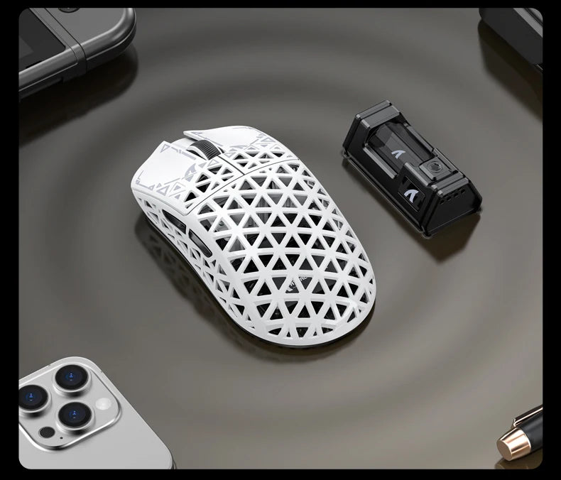 ATTACK SHARK R5 Ultra Wireless Gaming Mouse Tri-Mode, Carbon Fiber, PAW3950MAX Sensor, 8K 8000Hz Polling Rate, 42000 DPI Gaming Mouse