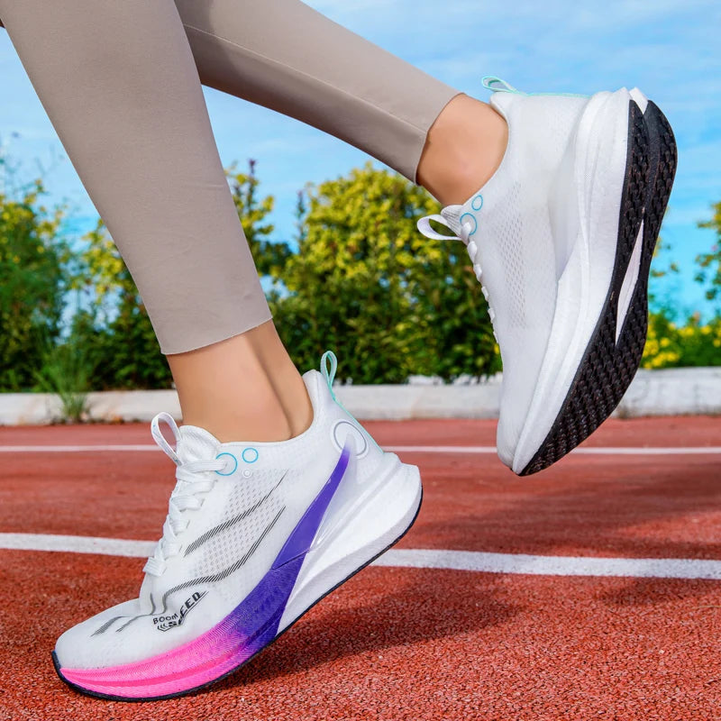 2025 Men's And Women's Professional Carbon Board Marathon Running Shoes Shock Absorption Ultra-light Stable Support Sports Shoes