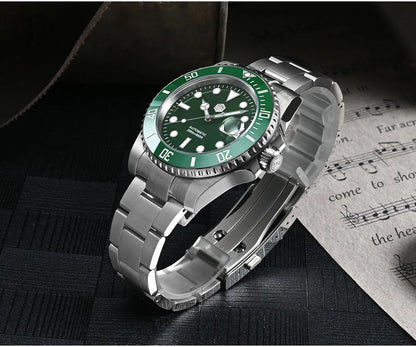 San Martin Upgraded Version 40mm Water Ghost Diver Watch Men Luxury Automatic Mechanical Watches Sapphire Waterproof 200m SN0017