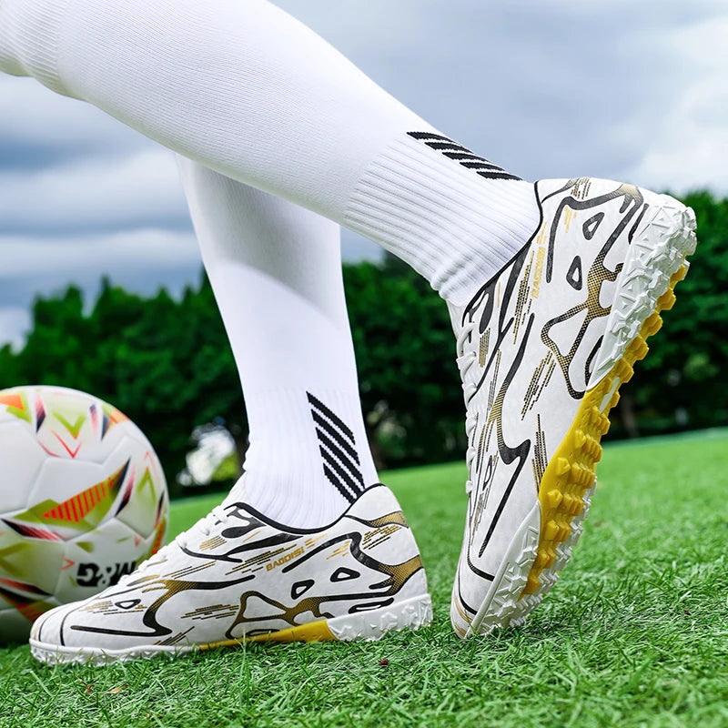 Męskie buty piłkarskie TF Sport – buty treningowe dla dzieci, ultralekkie, oddychające, profesjonalne trampki unisex z kolcami do trawy, na mecz