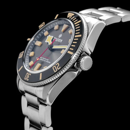 THORN 39mm Titanium Watch Men Homage Vintage PT5000 Movement Automatic Sapphire Crystal C3 Super Luminous 200M Waterproof Watch