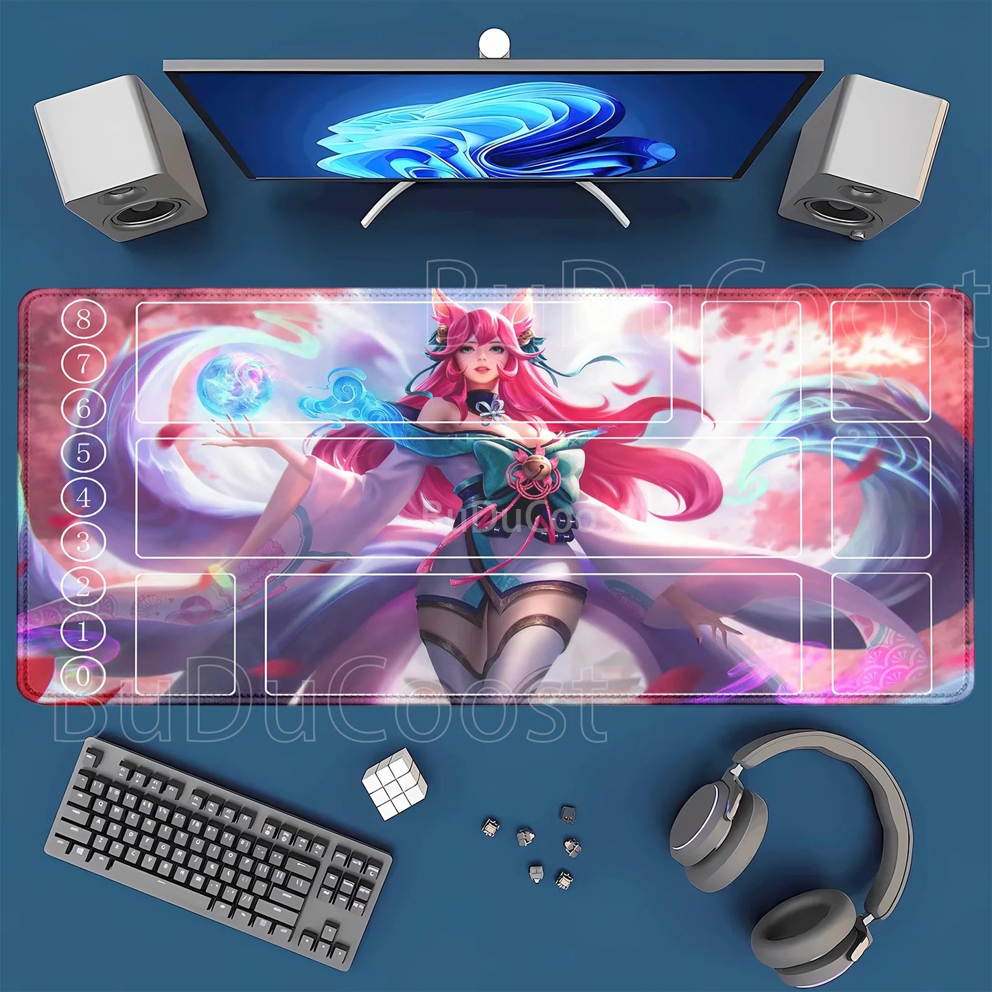 HD Printing playmat League of Mouse Pad Legends Riftbound Series TCG LOL Card 600x350mm office Stitched Edge Board Game Desk Mat