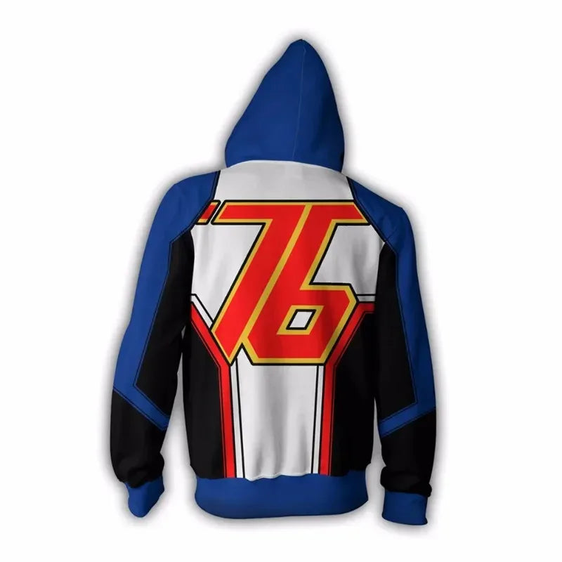 Sweatshirt com Capuz de Anime e Gaming com Impressão 3D Overwatches DVA DJ, Fato de Cosplay, Casaco com Capuz para Mulher, Homem e Casal, Top de Vestuário