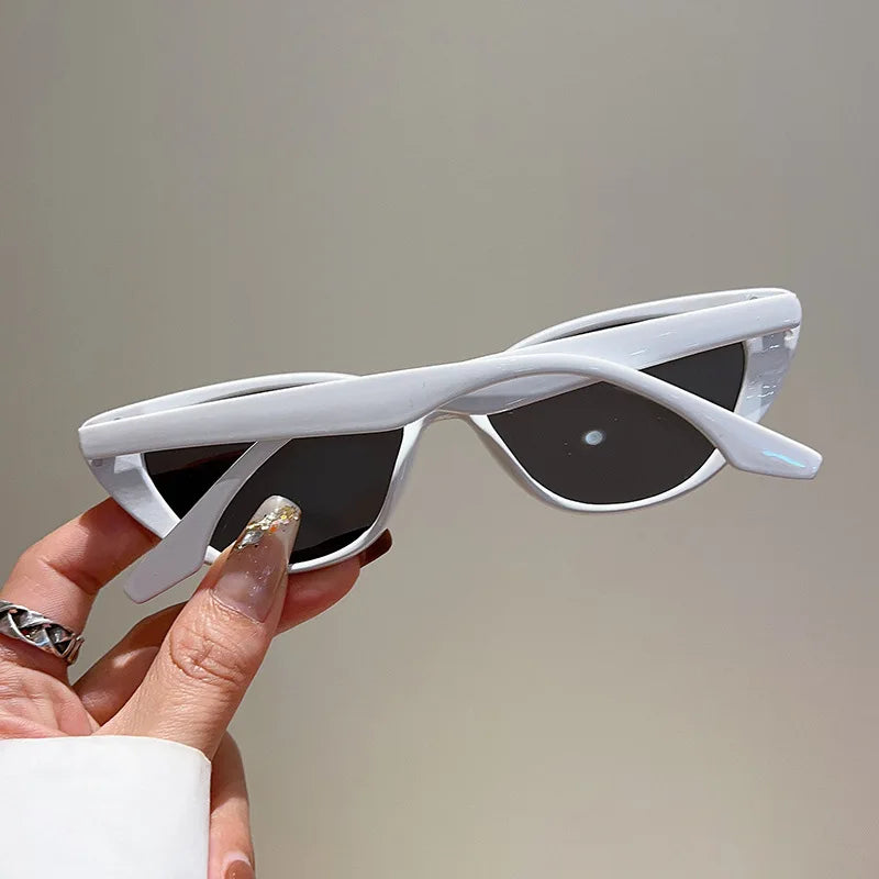 OEC CPO Small Frame Cat Eye Sunglasses Women 2024 Fashion Leopard Color Shades UV400 Sun Glasses Female Trending Eyewear Men
