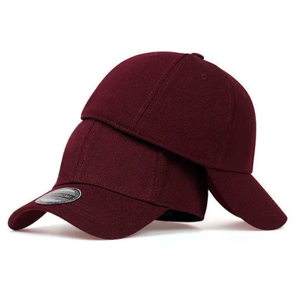 Casquettes Snapback fermées à l'arrière, non réglables, pour homme, de qualité, style hip-hop, ajustées, pour adulte, couleur unie, casquettes de baseball, 57-58 cm, pour petits visages
