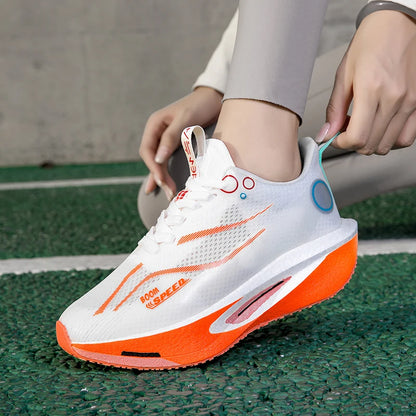 2025 Men's And Women's Carbon Board Running Shoes Professional Marathon, Lightweight Rebound Cushioning Breathable Sports Shoes